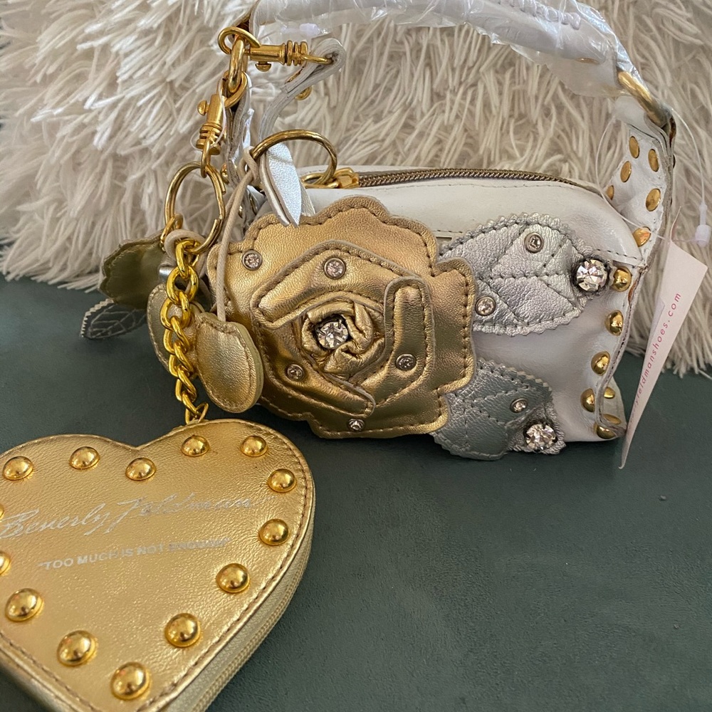 BEVERLY FELDMAN SMALL LEATHER BAG